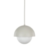 Lampadario da bagno a sospensione beige sfera 17 cm
